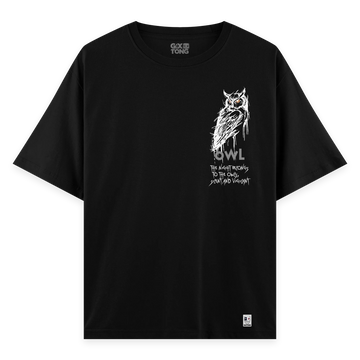 Night Owl - Oversize Bol Kalıp T-shirt