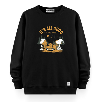 Camp Snoopy - Oversize Bol Kalıp Sweatshirt