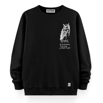 Night Owl - Oversize Bol Kalıp Sweatshirt
