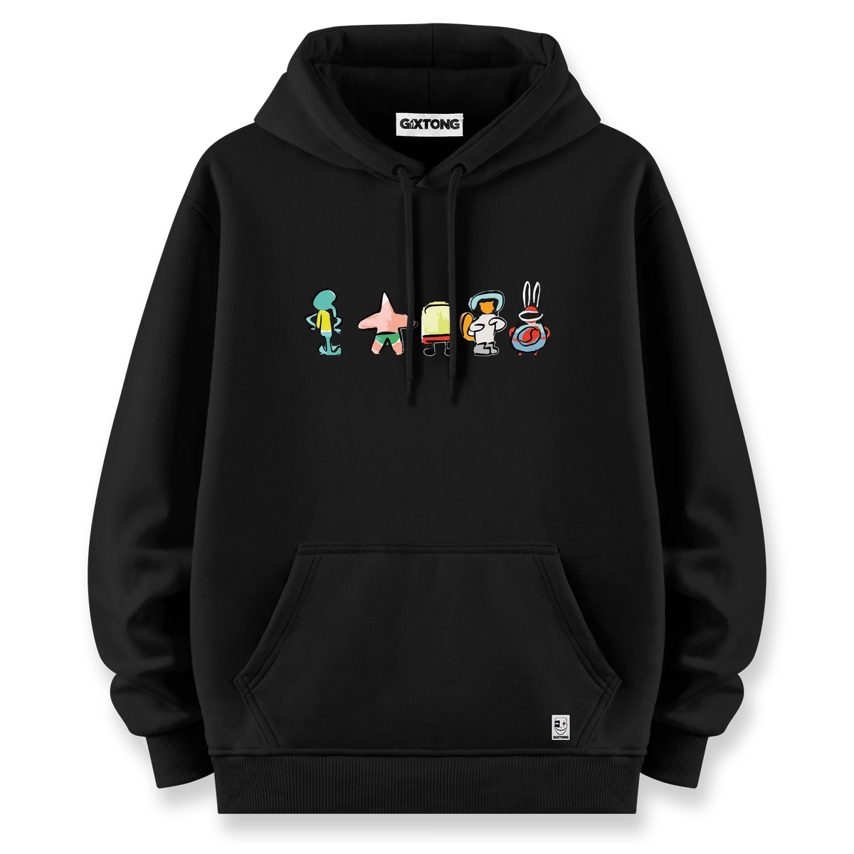 Sponge Family - Oversize Bol Kalıp Hoodie
