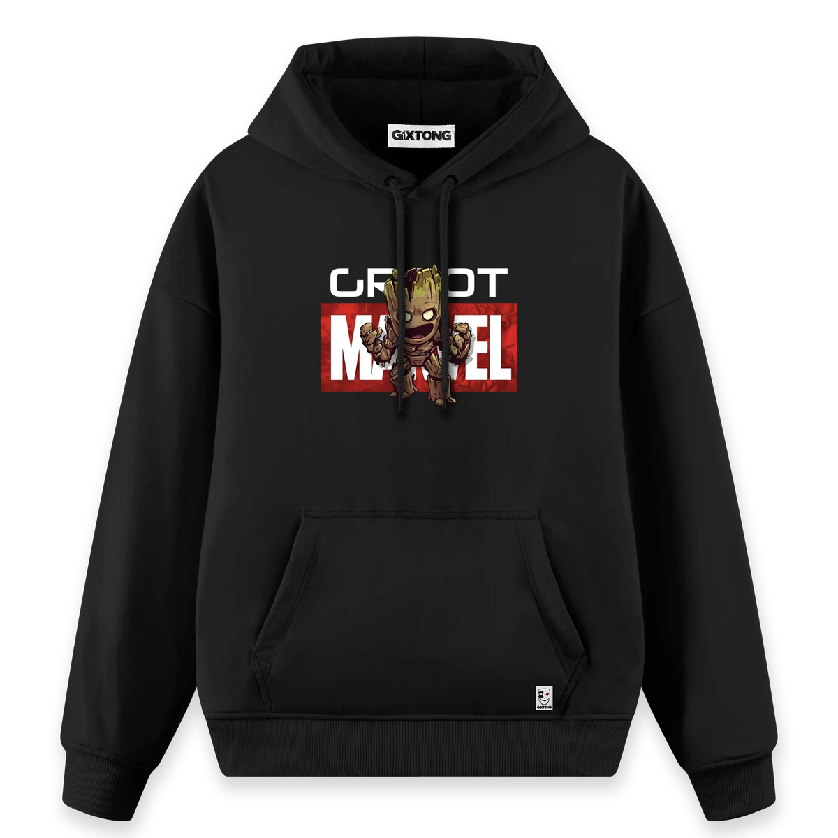Marvel Groot - Regular Fit Kalıp Hoodie