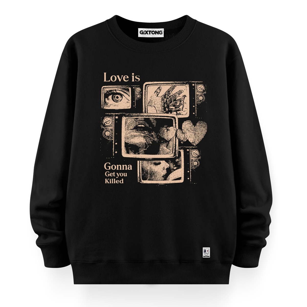 Love Is - Oversize Bol Kalıp Sweatshirt