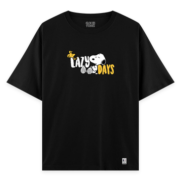 Lazy Days - Oversize Bol Kalıp T-shirt