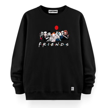 Dark Friends - Oversize Bol Kalıp Sweatshirt