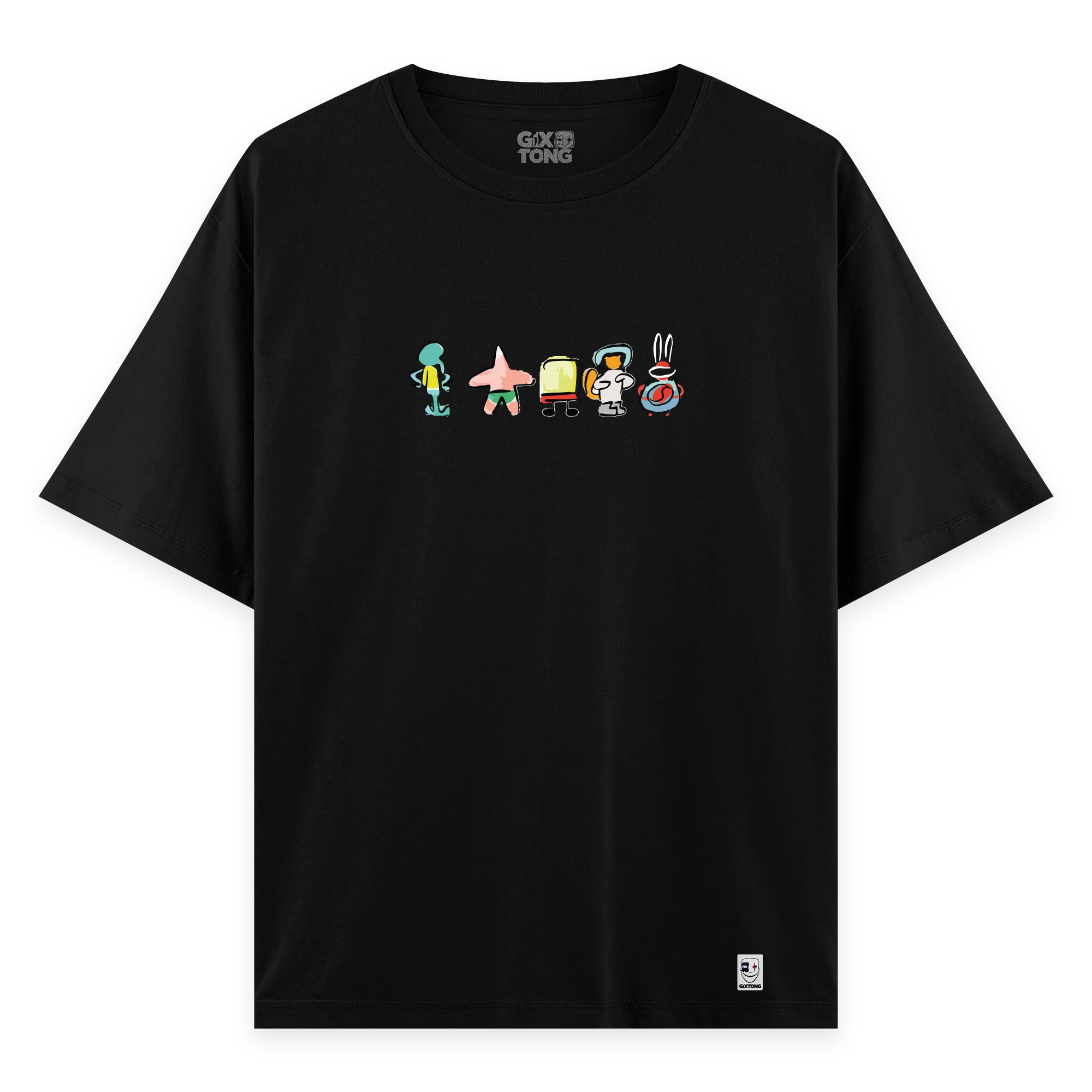 Sponge Family - Oversize Bol Kalıp T-shirt
