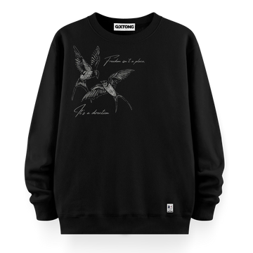 Birds - Oversize Bol Kalıp Sweatshirt