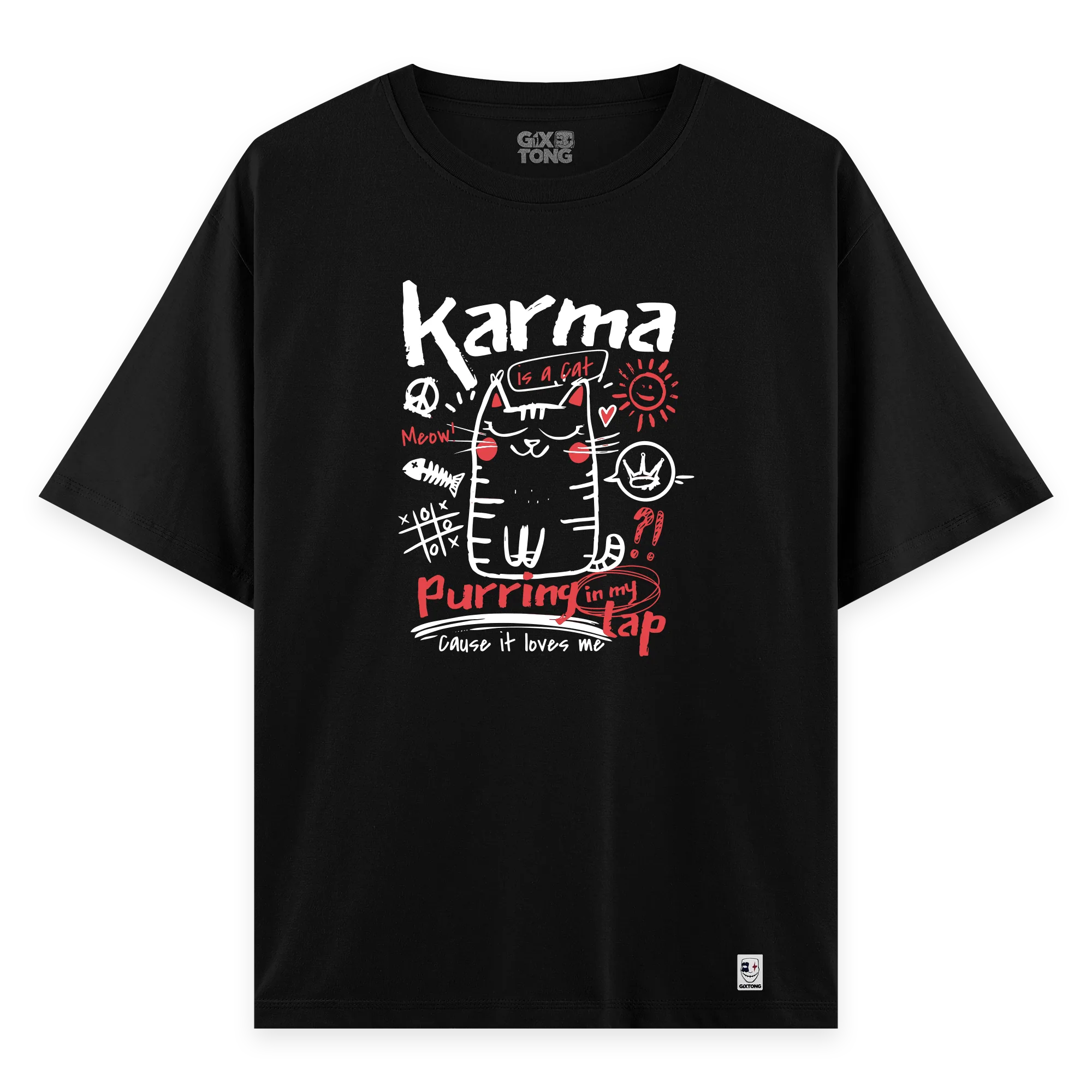 Karma - Oversize Bol Kalıp T-shirt