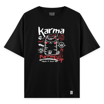 Karma - Oversize Bol Kalıp T-shirt