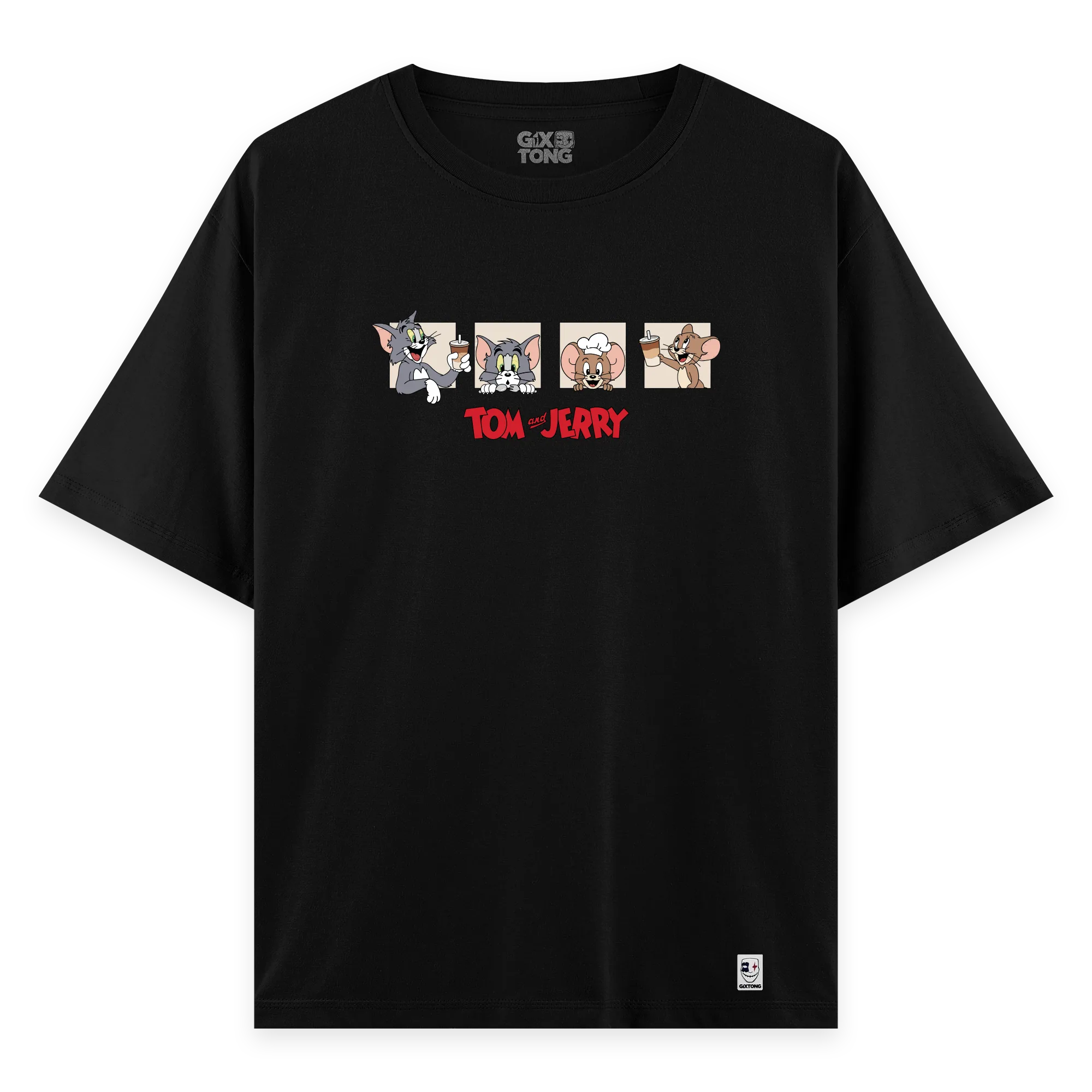 Tom And Jerry - Oversize Bol Kalıp T-shirt