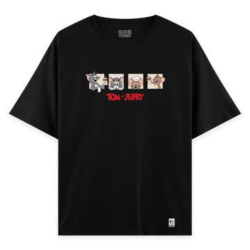 Tom And Jerry - Oversize Bol Kalıp T-shirt