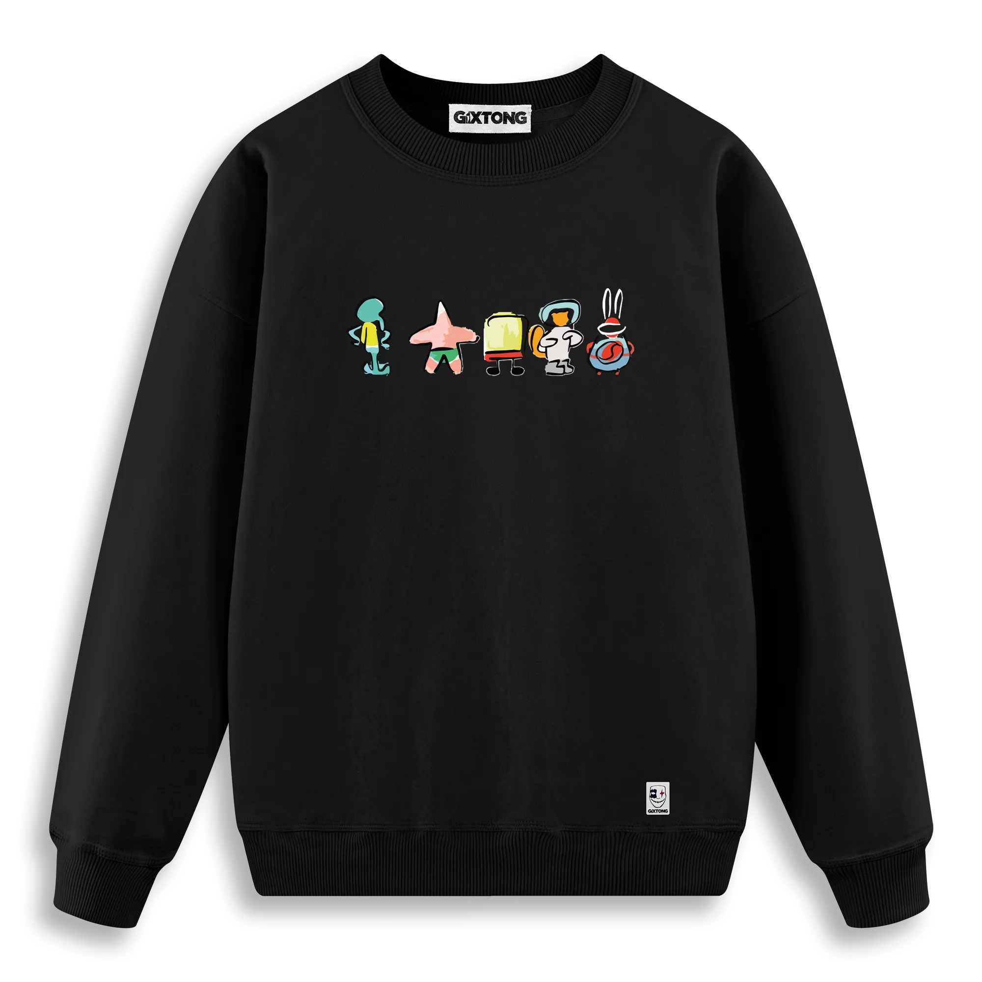 Sponge Family - Regular Fit Kalıp Sweatshirt