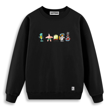 Sponge Family - Regular Fit Kalıp Sweatshirt
