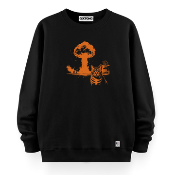 Cat Bomb - Oversize Bol Kalıp Sweatshirt