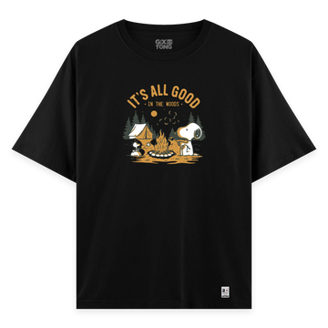 Camp Snoopy - Oversize Bol Kalıp T-shirt