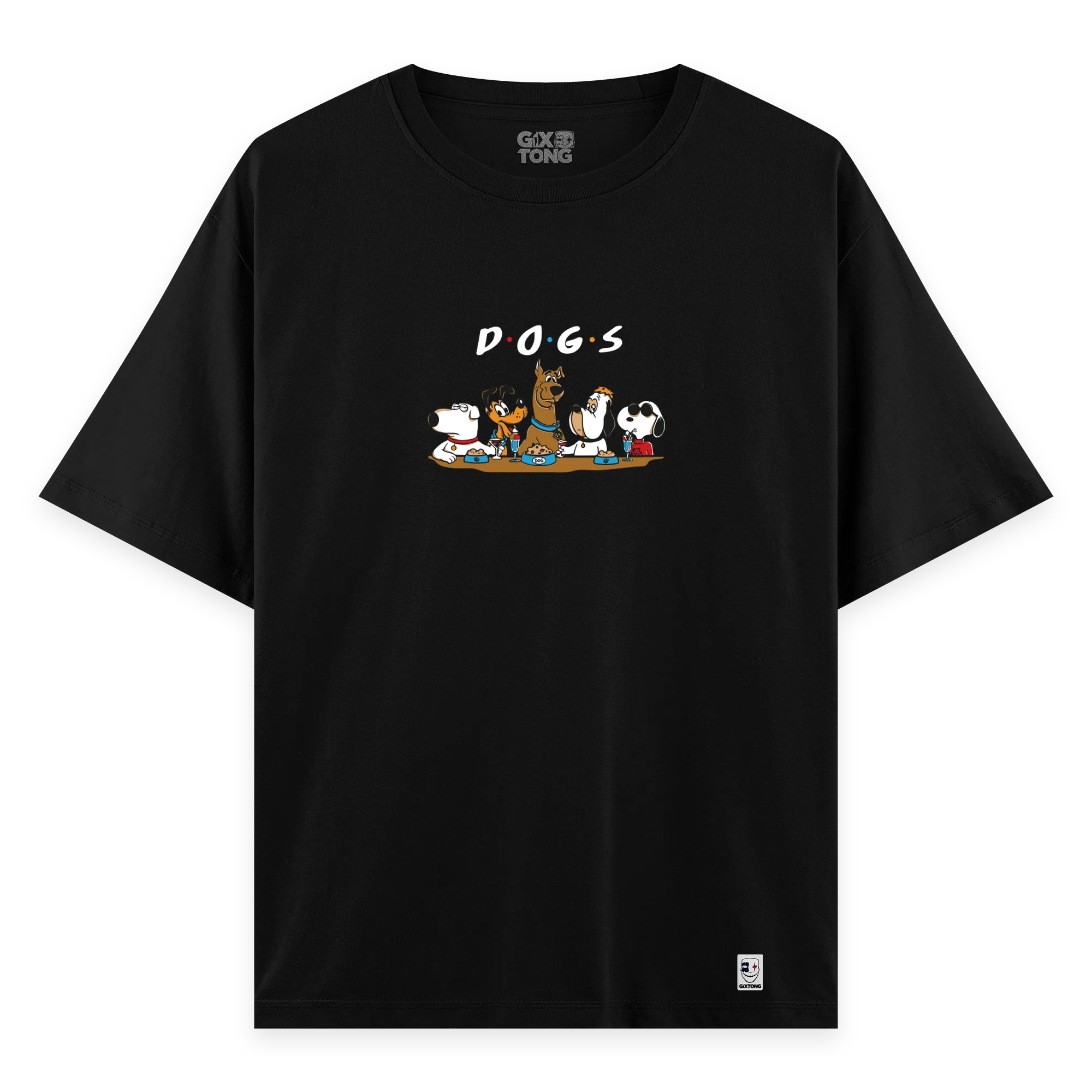 Dogs - Oversize Bol Kalıp T-shirt