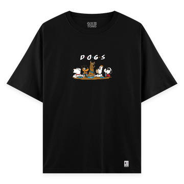 Dogs - Oversize Bol Kalıp T-shirt