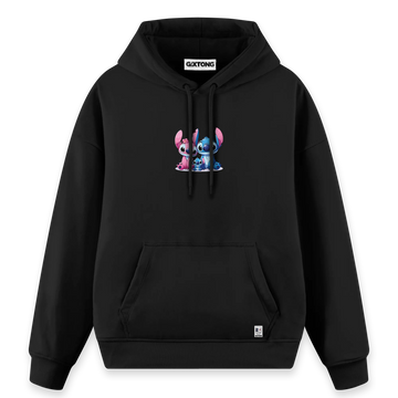 Stitch Family - Regular Fit Kalıp Hoodie