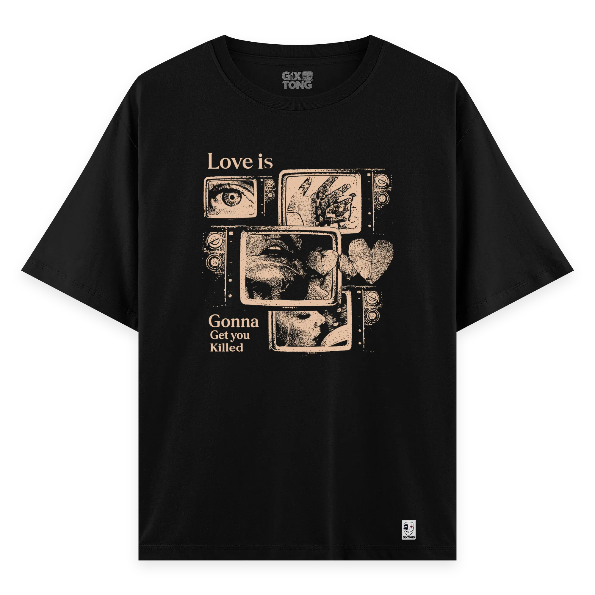Love Is - Oversize Bol Kalıp T-shirt