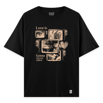 Love Is - Oversize Bol Kalıp T-shirt
