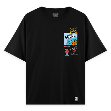 Cookie Monster - Oversize Bol Kalıp T-shirt