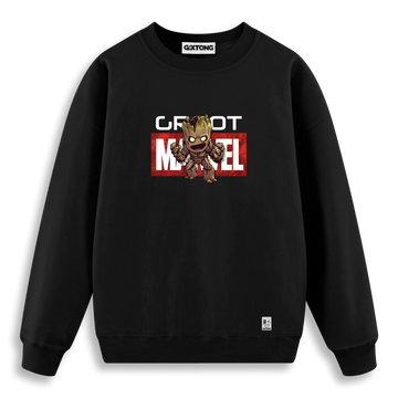 Marvel Groot - Regular Fit Kalıp Sweatshirt