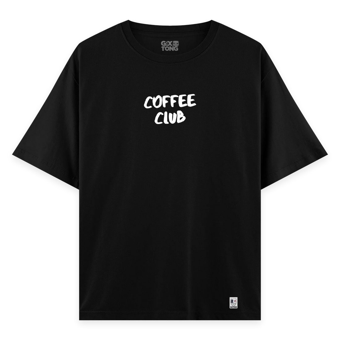 Coffee Club - Oversize Bol Kalıp T-shirt