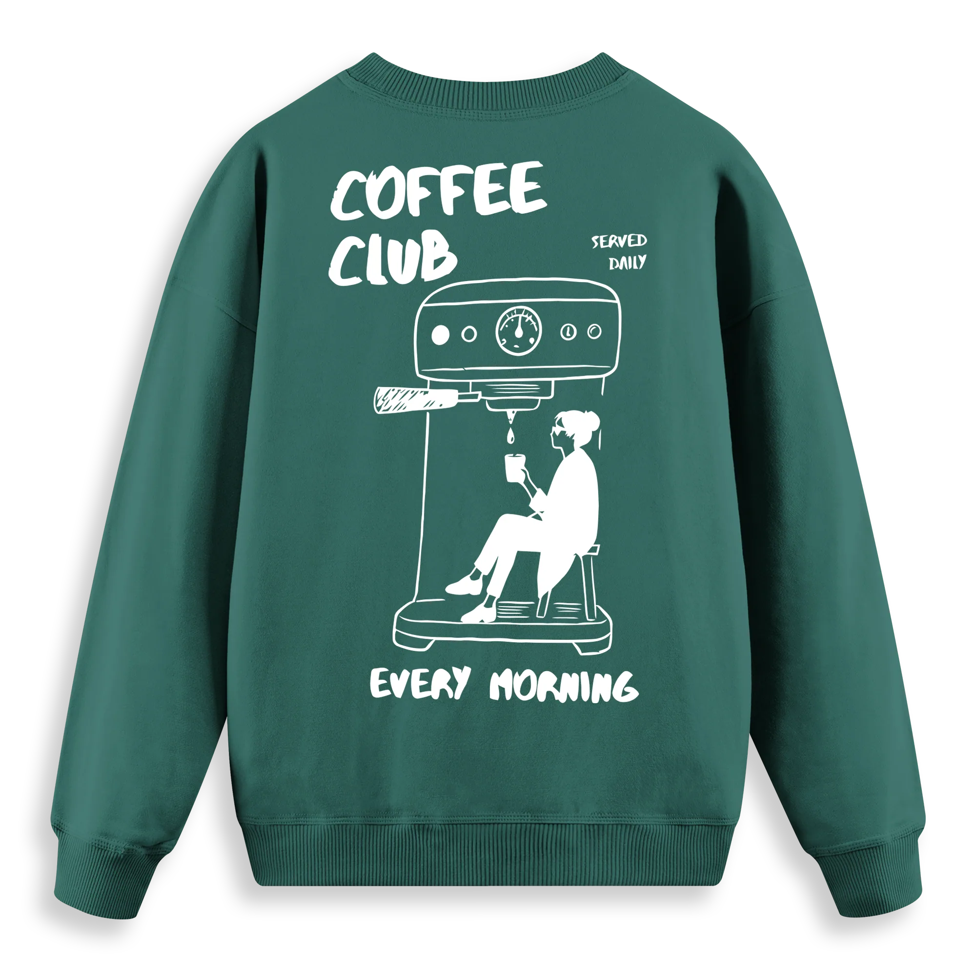 Coffee Club - Regular Fit Kalıp Sweatshirt