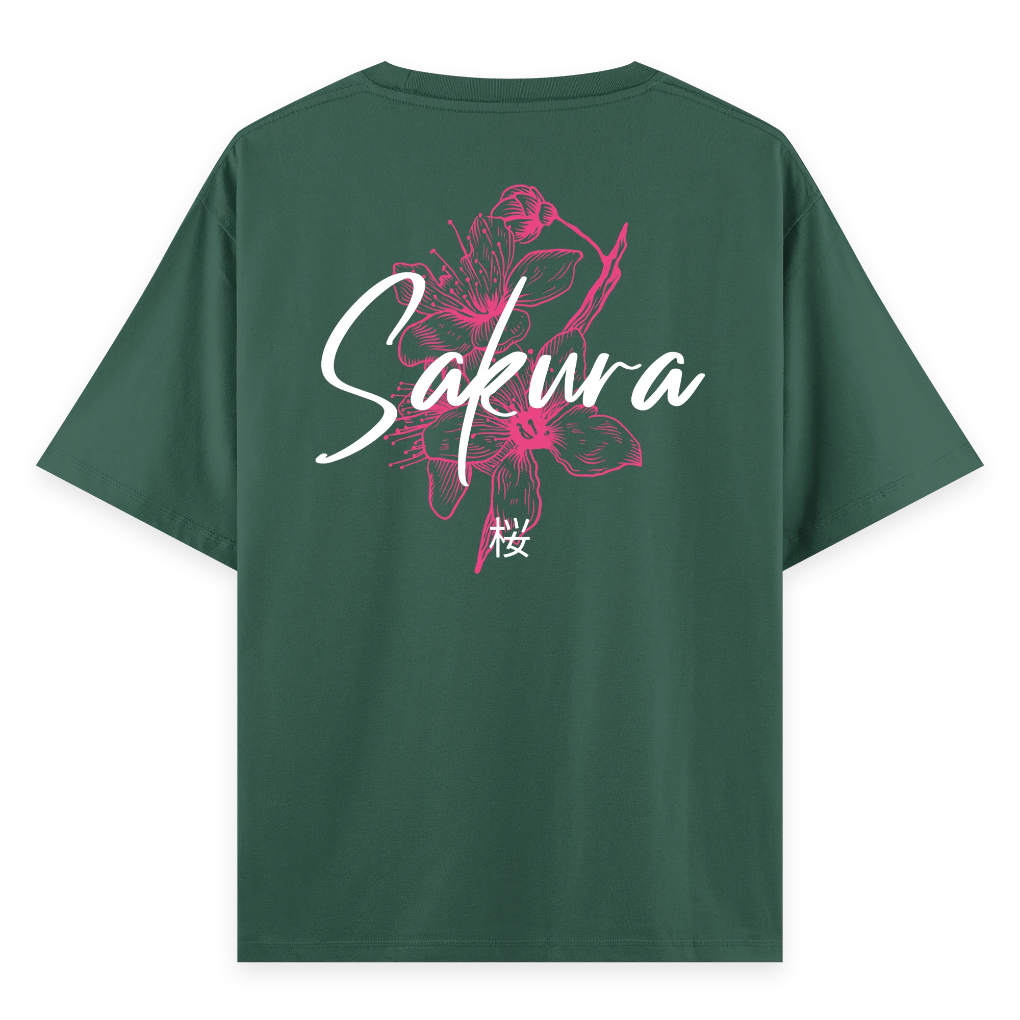 Sakura - Oversize Bol Kalıp T-shirt