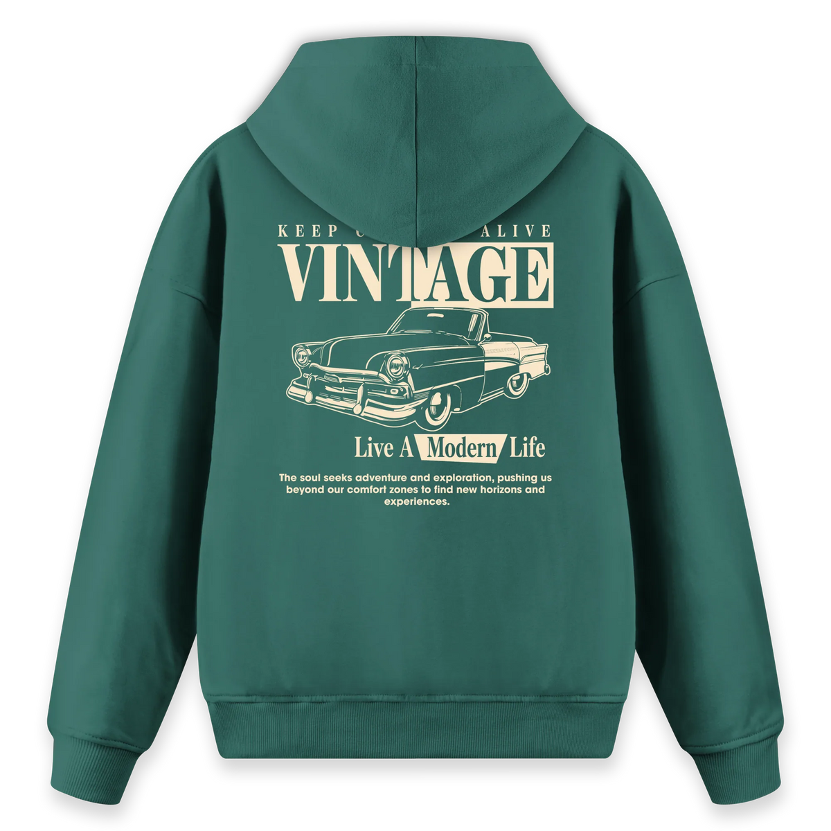 Vintage - Regular Fit Kalıp Hoodie