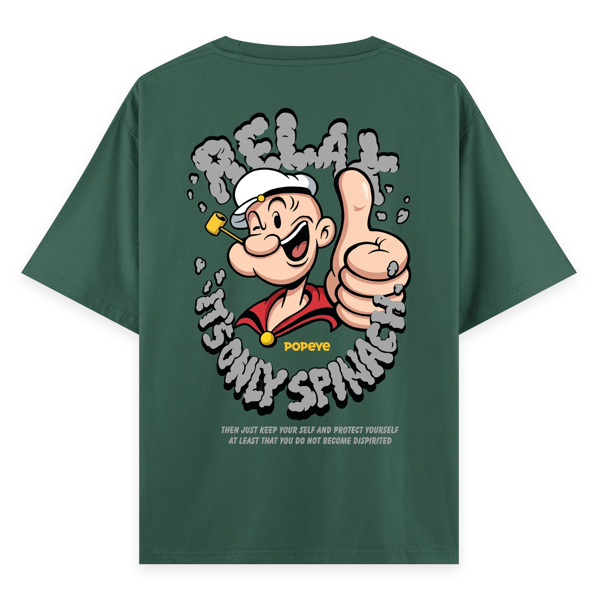 Popeye - Oversize Bol Kalıp T-shirt