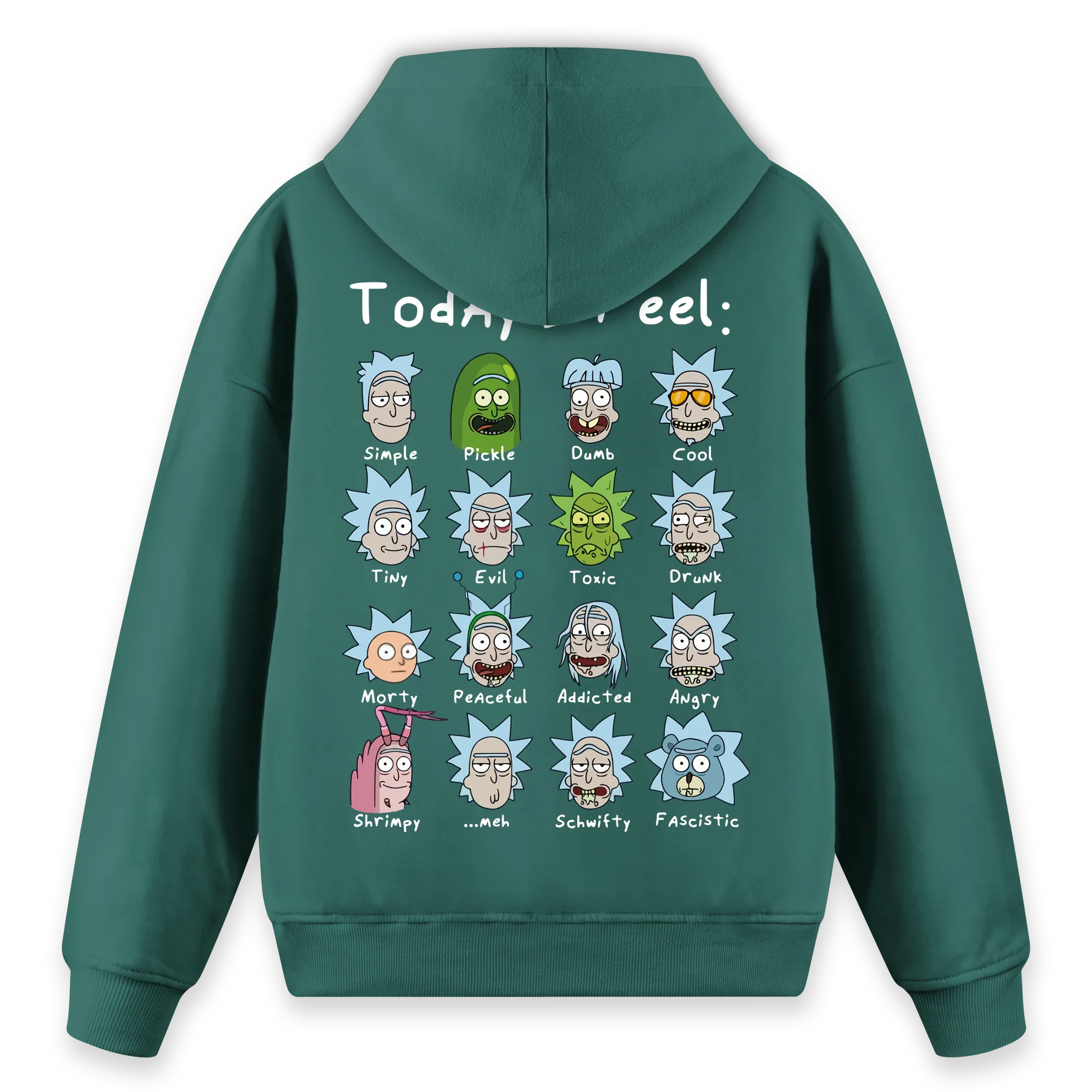 Rick's Routine - Regular Fit Kalıp Hoodie