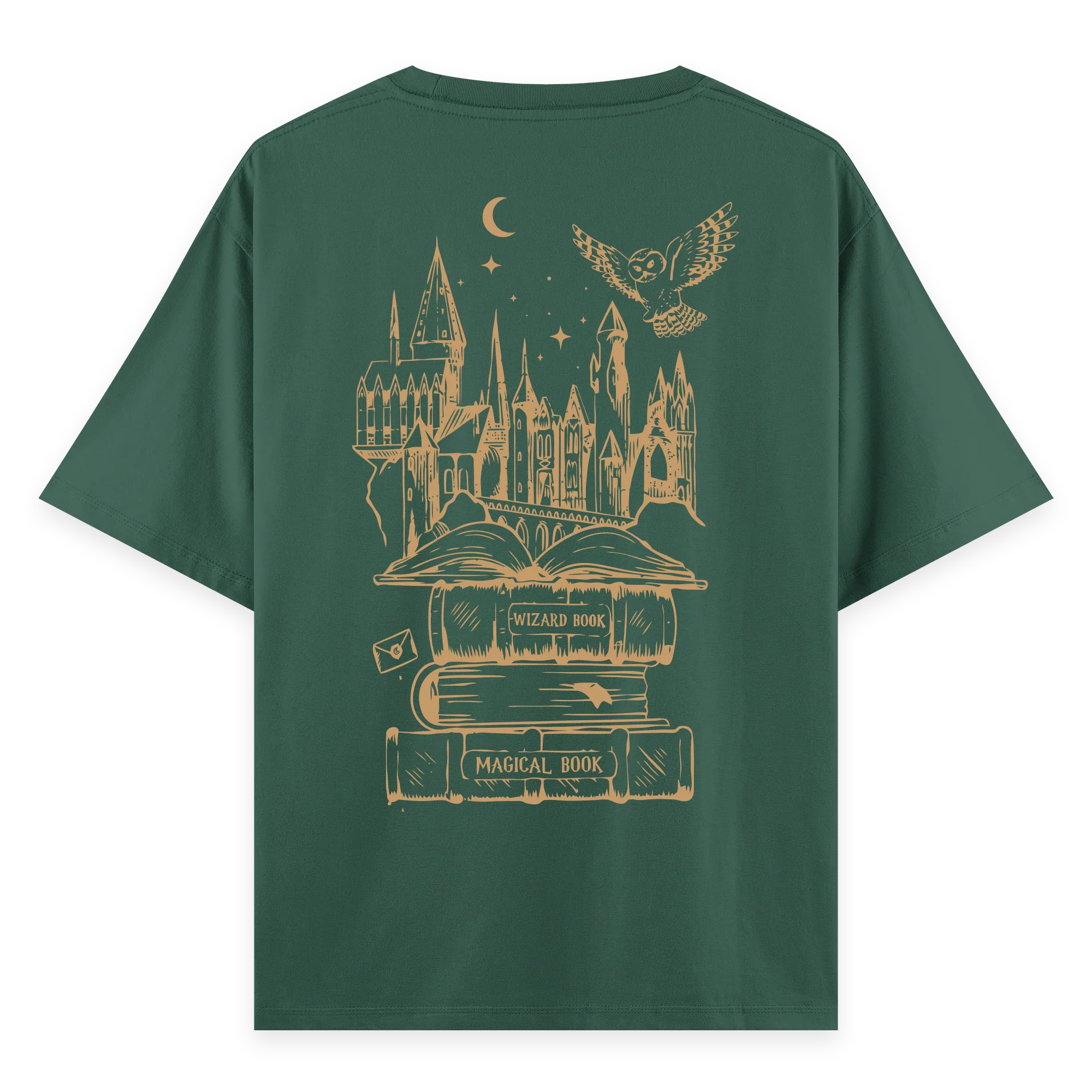 Hogwarts - Oversize Bol Kalıp T-shirt