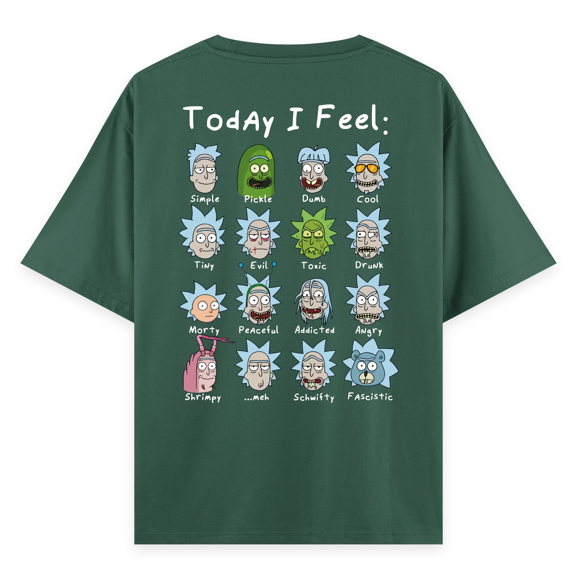 Rick's Routine - Oversize Bol Kalıp T-shirt