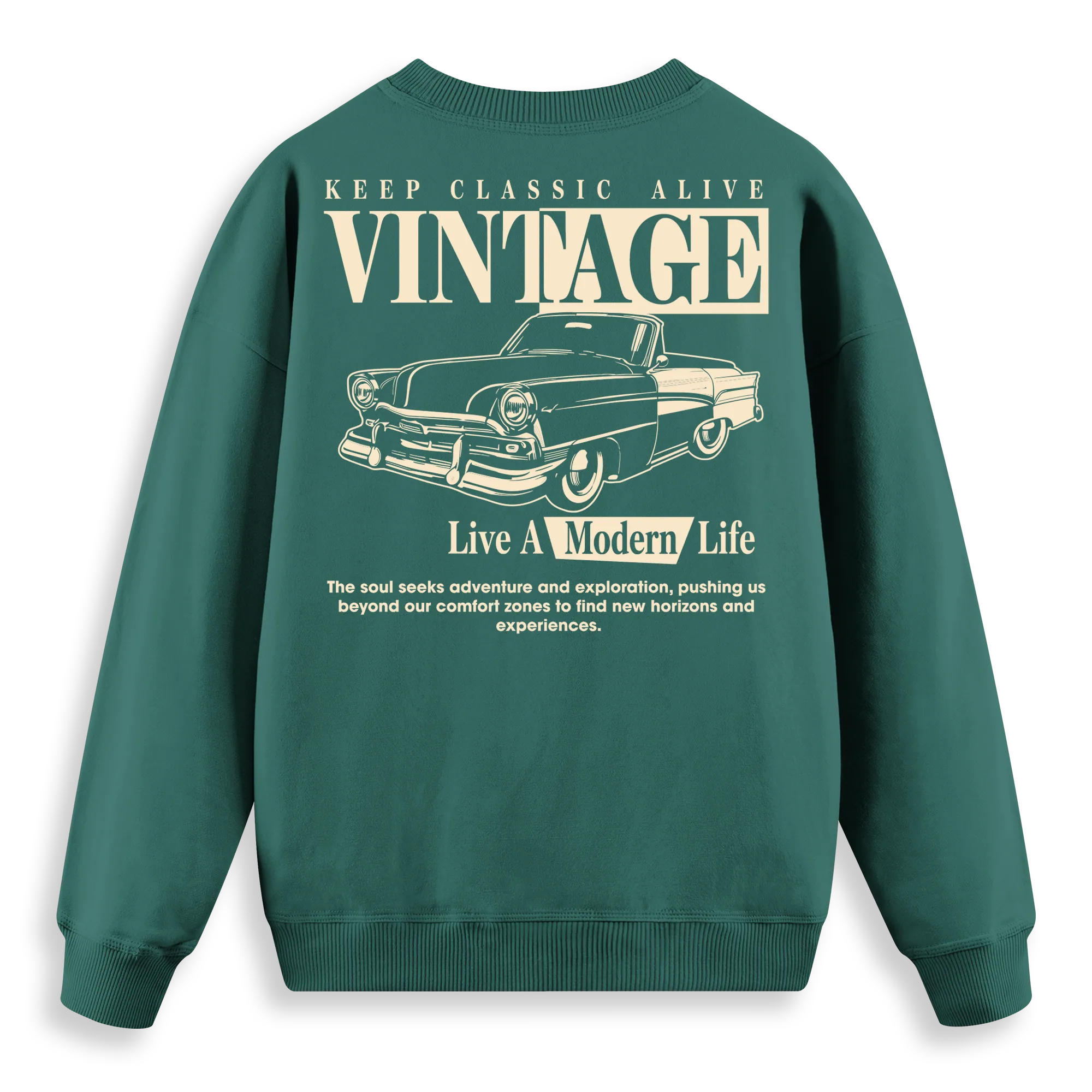 Vintage - Regular Fit Kalıp Sweatshirt