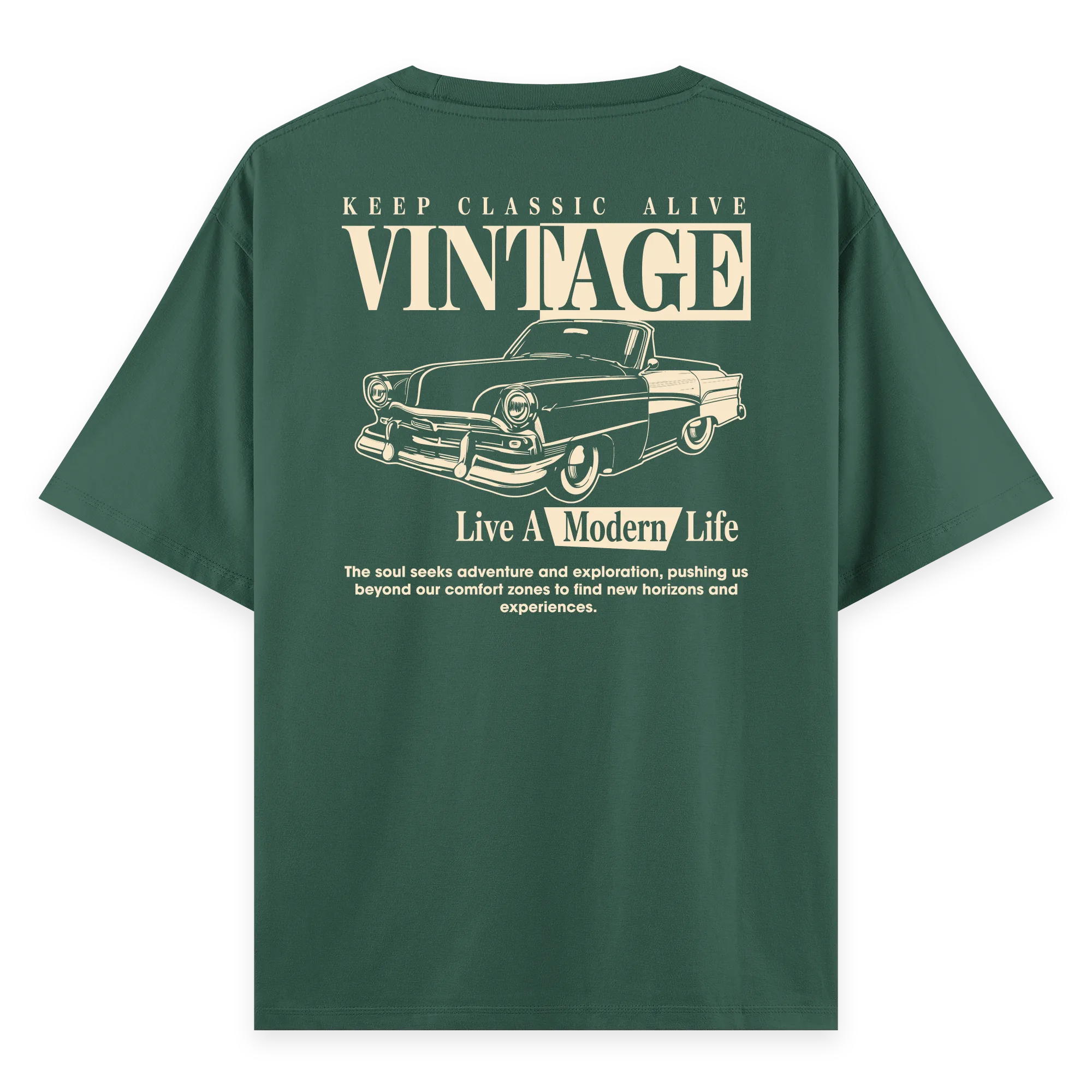 Vintage - Oversize Bol Kalıp T-shirt