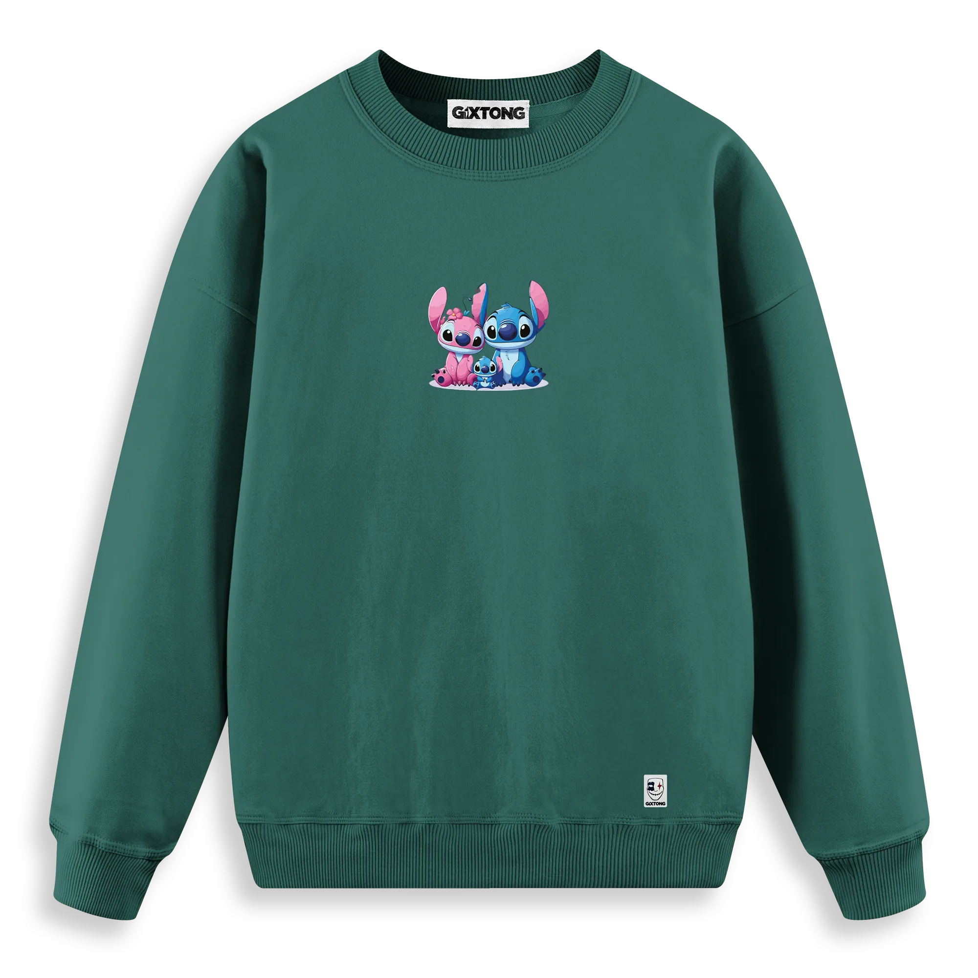 Stitch Family - Regular Fit Kalıp Sweatshirt