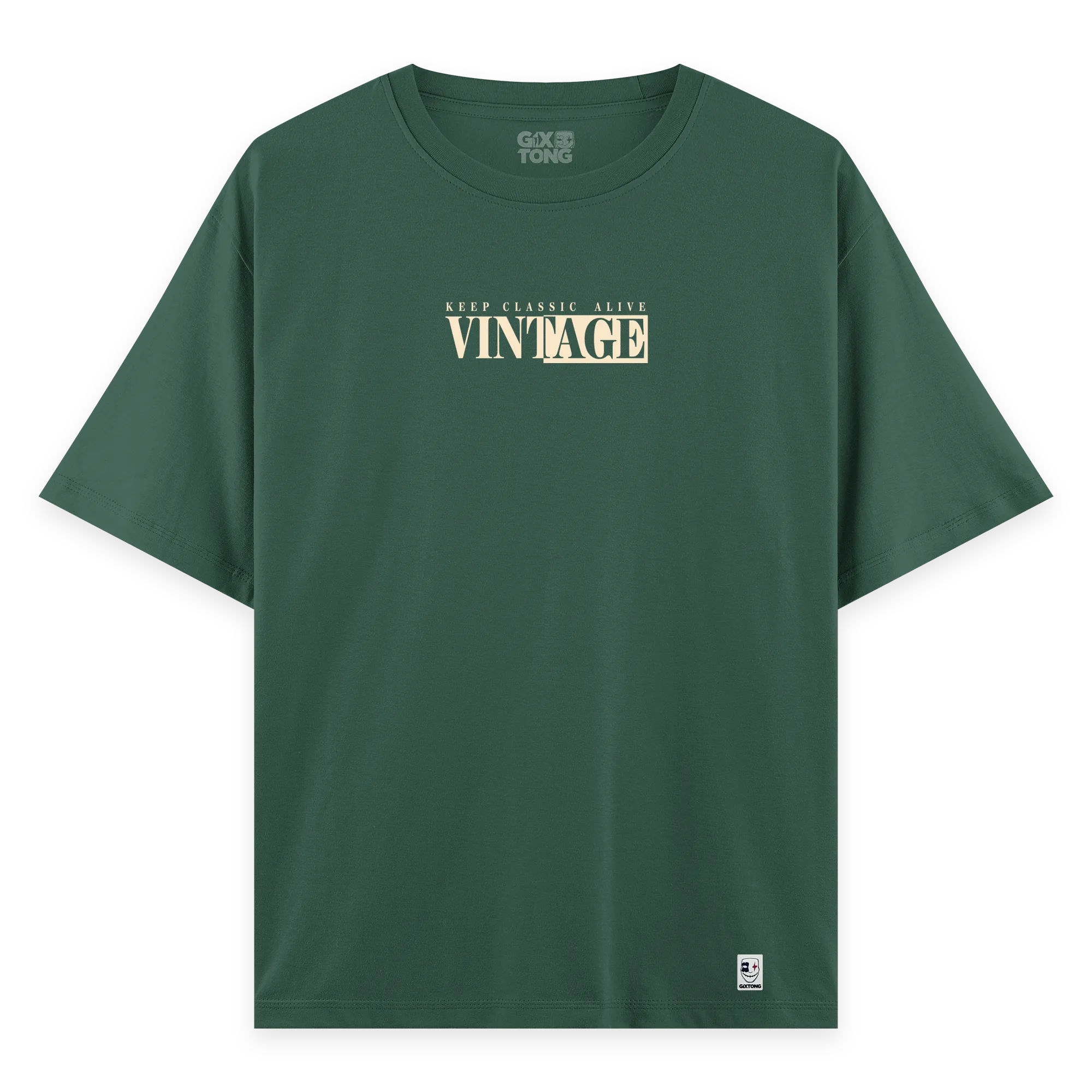 Vintage - Oversize Bol Kalıp T-shirt