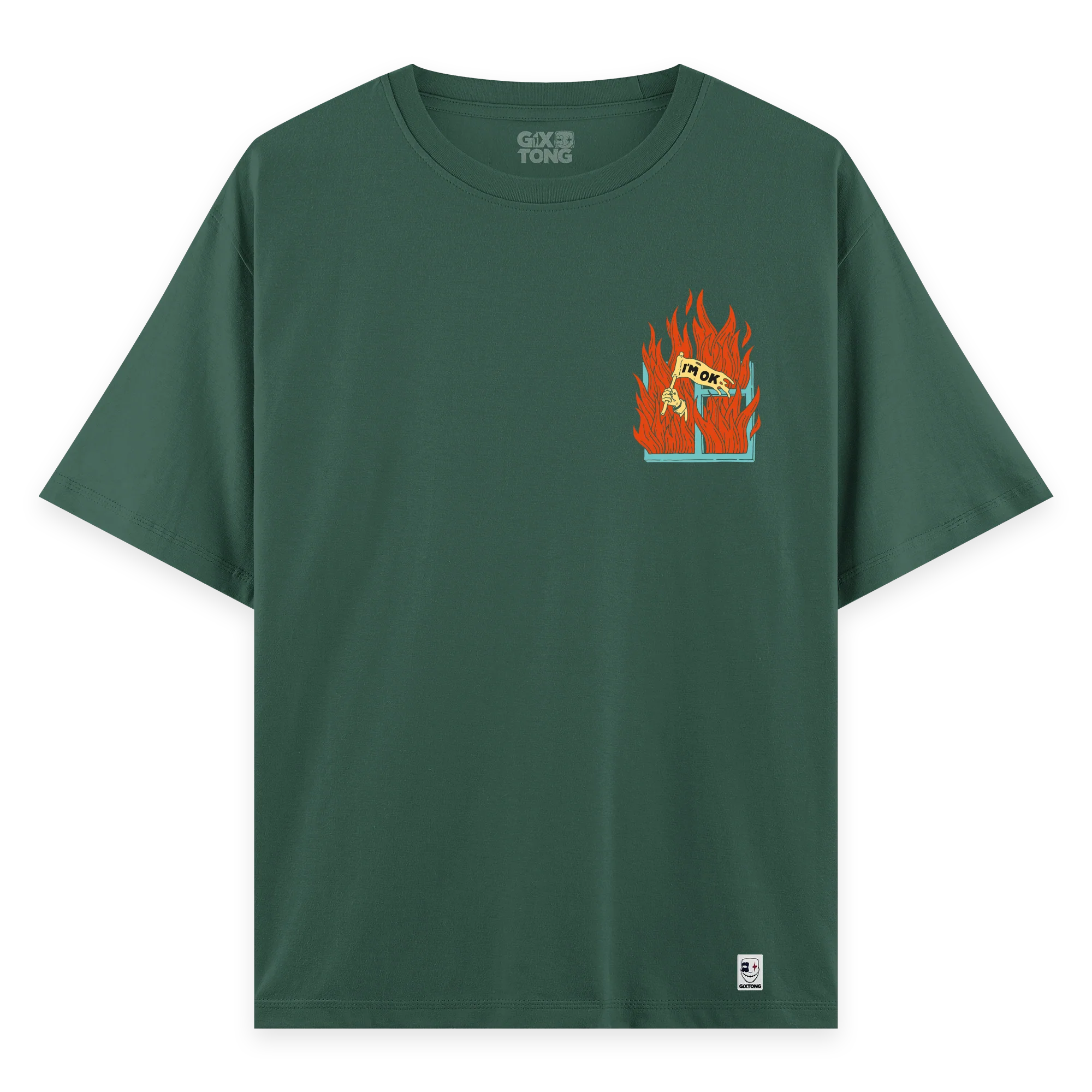 I'm Ok - Oversize Bol Kalıp T-shirt