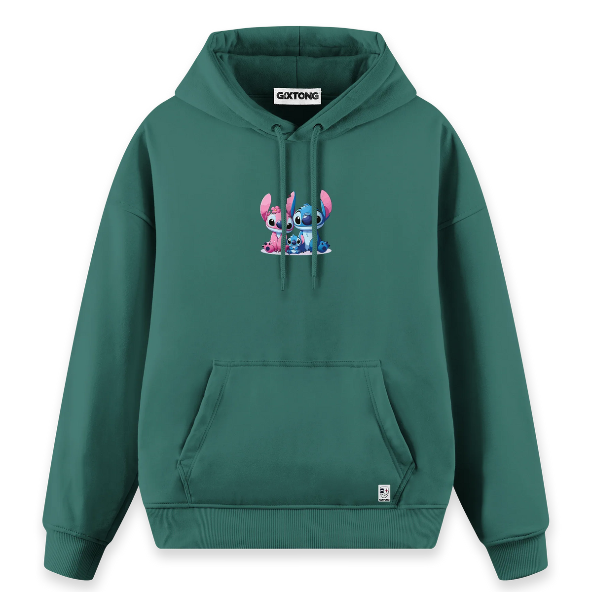 Stitch Family - Regular Fit Kalıp Hoodie