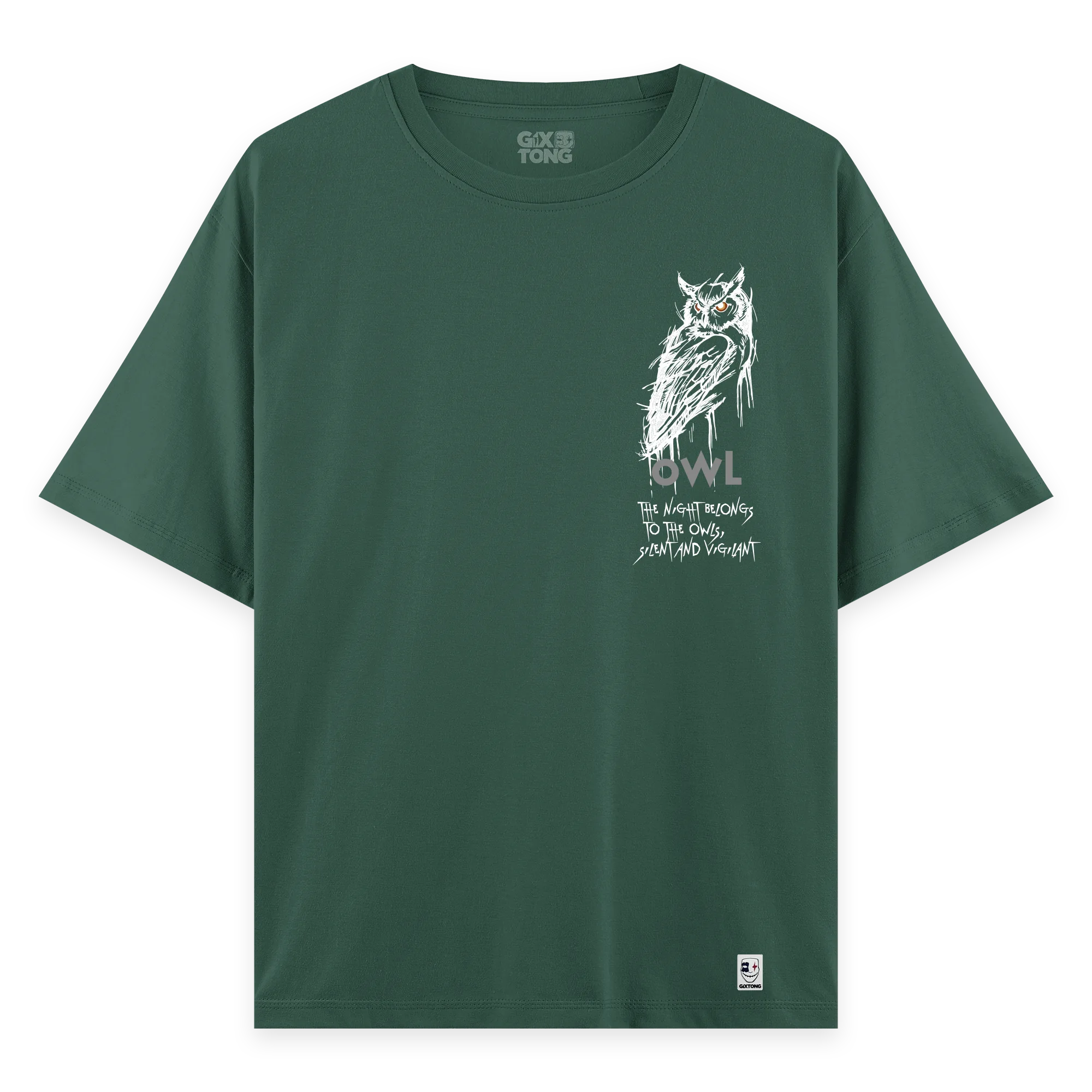 Night Owl - Oversize Bol Kalıp T-shirt