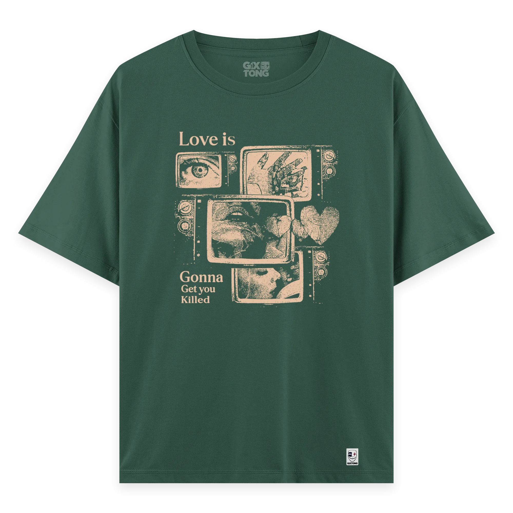 Love Is - Oversize Bol Kalıp T-shirt