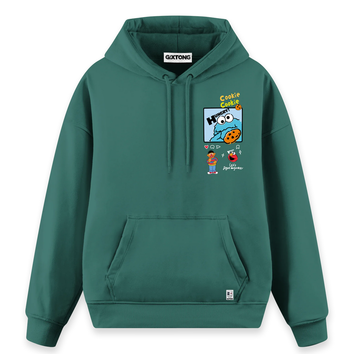 Cookie Monster - Regular Fit Kalıp Hoodie