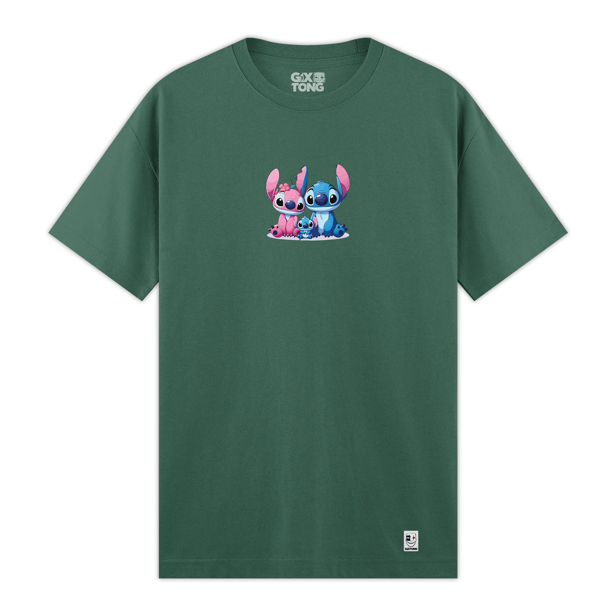 Stitch Family - Regular Fit Kalıp T-shirt