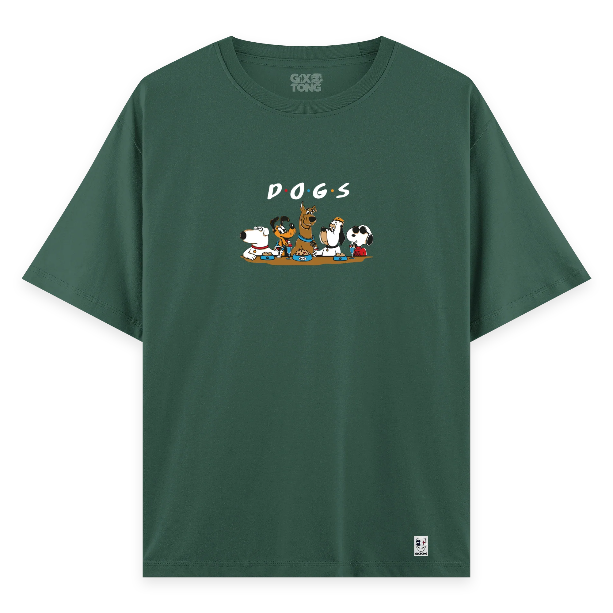 Dogs - Oversize Bol Kalıp T-shirt
