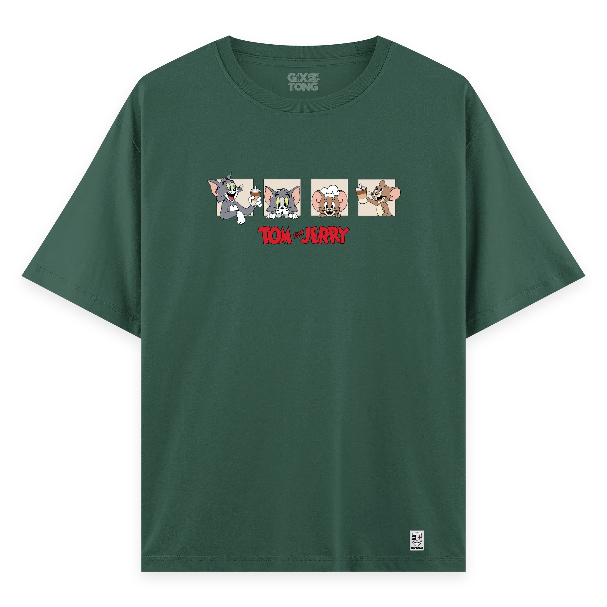 Tom And Jerry - Oversize Bol Kalıp T-shirt