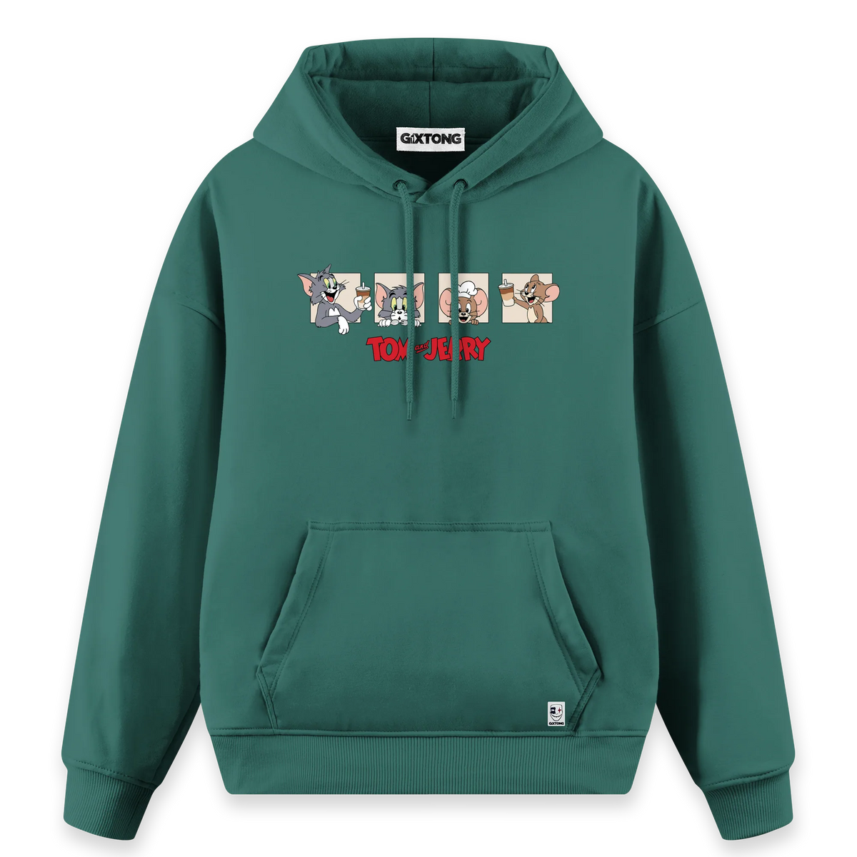 Tom And Jerry - Regular Fit Kalıp Hoodie