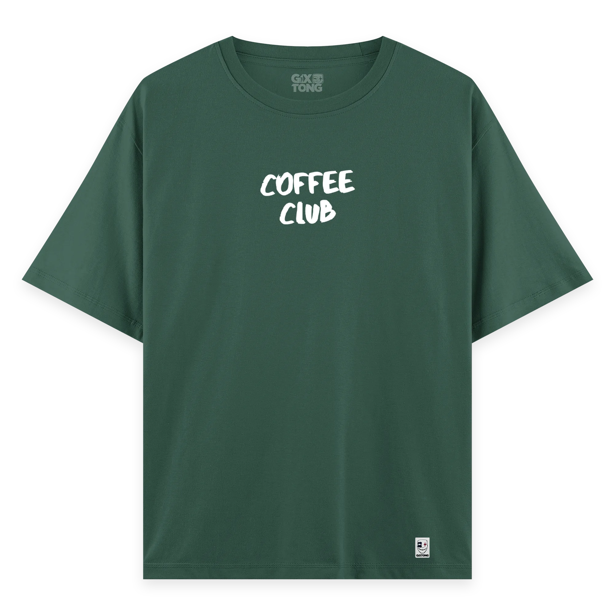 Coffee Club - Oversize Bol Kalıp T-shirt